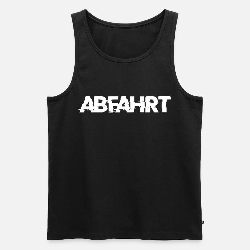 Abfahrt - Männer Premium Bio Tank Top - Schwarz