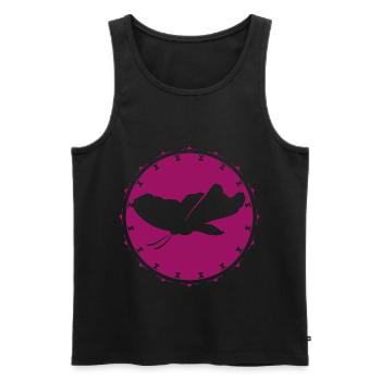 Butterfly - Nature Conservation - Men's Premium Organic Tank Top - black - Front - AI Model Male 178 light (178cm)