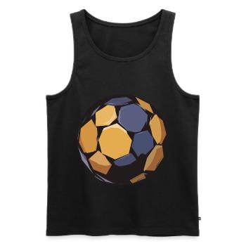 Handball Sticker Handballs Ball Training - Débardeur bio Premium Homme - noir - Devant - Michal (187cm)