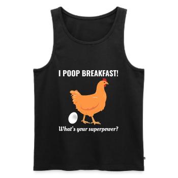 Chicken Lover Poultry Farmer Farming Farm Funny - Men's Premium Organic Tank Top - black - Front - Michal (187cm)