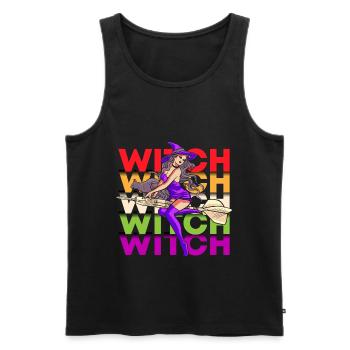 Witchcraft Magic Witches - Men's Premium Organic Tank Top - black - Front - AI Model Male 178 light (178cm)