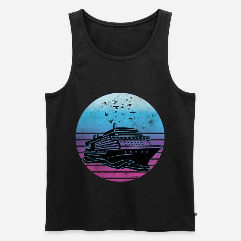 Kreuzfahrt - Männer Premium Bio Tank Top - Schwarz