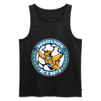 Indoor Skydiving - Men's Premium Organic Tank Top - black - Front - AI Model Male 178 light (178cm)