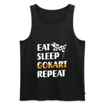 Go-Kart Go Kart Racing Car Racing - Men's Premium Organic Tank Top - black - Front - Michal (187cm)