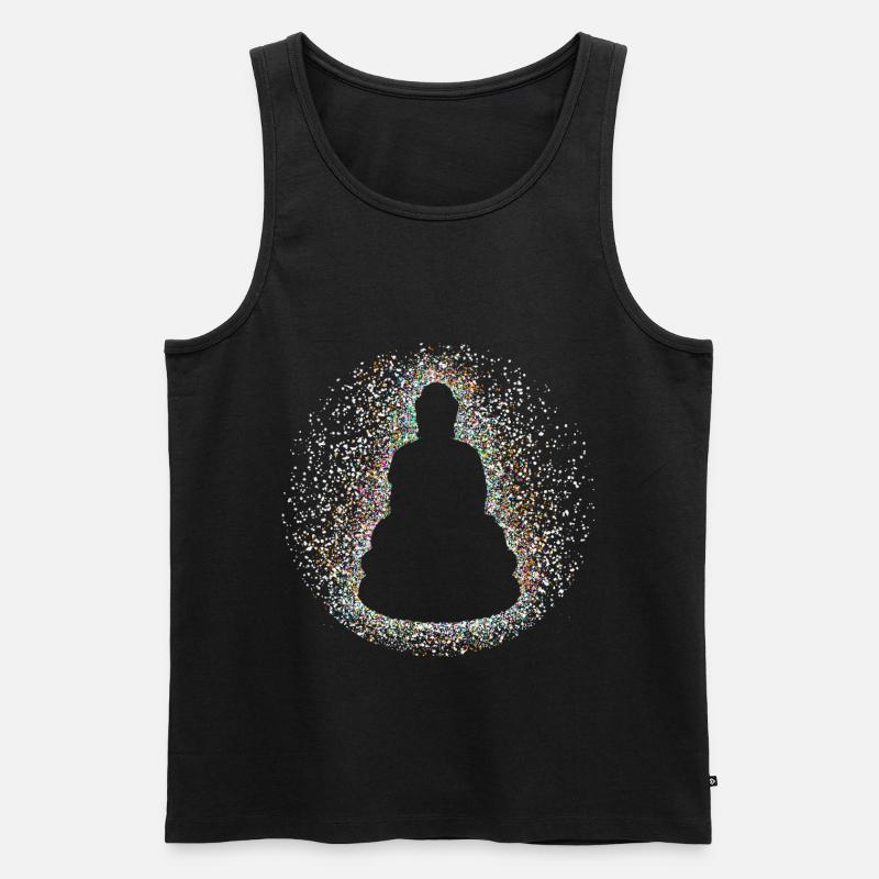 Buddha - Männer Premium Bio Tank Top - Schwarz