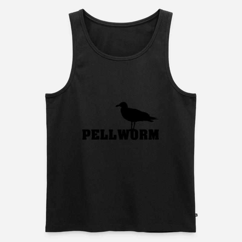 pellworm - Männer Premium Bio Tank Top - Schwarz