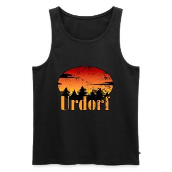 urdorf - Débardeur bio Premium Homme - noir - Devant - Michal (187cm)