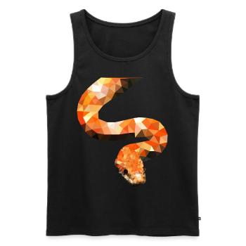 Corn Snake Snake Reptiles Terraristics Gift - Men's Premium Organic Tank Top - black - Front - AI Model Male 178 light (178cm)