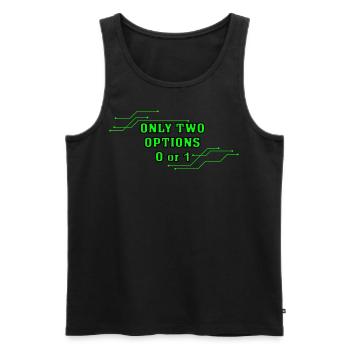 computer science - Men's Premium Organic Tank Top - black - Front - AI Model Male 178 light (178cm)