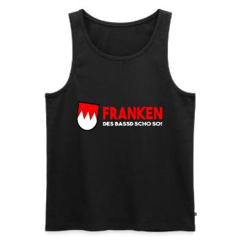 Franken Des Bassd Scho So - Männer Premium Bio Tank Top - Schwarz - Vorne - Michal (187cm)