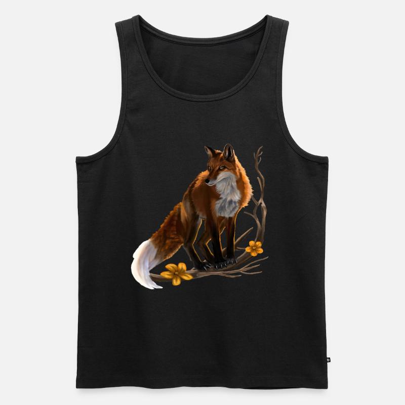 Fuchs - Männer Premium Bio Tank Top - Schwarz
