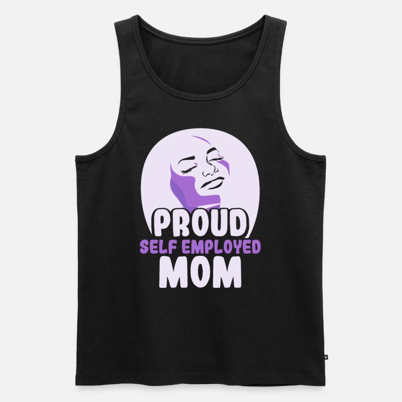 Stolze Selbständige Mutter Selbstständig - Männer Premium Bio Tank Top - Schwarz