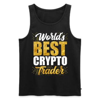 Weltbester Krypto Trader Trading Crypto Traden - Männer Premium Bio Tank Top - Schwarz - Vorne - AI Model Male 178 light (178cm)