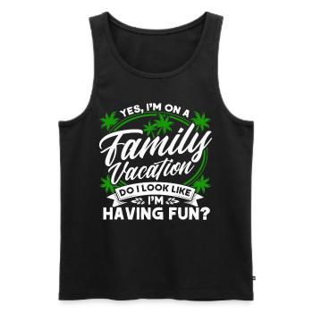 Autoreise Urlaub Familie Urlaub Familie Geschenk - Männer Premium Bio Tank Top - Schwarz - Vorne - Michal (187cm)