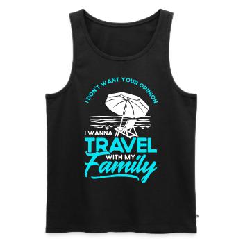 Autoreise Urlaub Familie Urlaub Familie Geschenk - Männer Premium Bio Tank Top - Schwarz - Vorne - Michal (187cm)