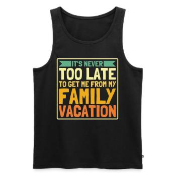 Autoreise Urlaub Familie Urlaub Familie Geschenk - Männer Premium Bio Tank Top - Schwarz - Vorne - Michal (187cm)