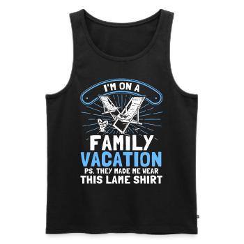 Autoreise Urlaub Familie Urlaub Familie Geschenk - Männer Premium Bio Tank Top - Schwarz - Vorne - Michal (187cm)
