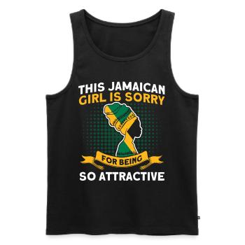 Jamaika Jamaikanische Flagge Geschenk - Männer Premium Bio Tank Top - Schwarz - Vorne - Michal (187cm)