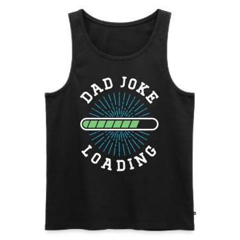 Dad Joke Papa Joke Jokes Father - Men's Premium Organic Tank Top - black - Front - AI Model Male 178 light (178cm)