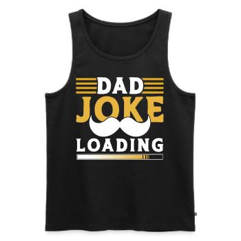 Dad Joke Papa Joke Father Jokes - Men's Premium Organic Tank Top - black - Front - AI Model Male 178 light (178cm)