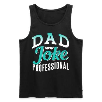 Papa Witz Dad Joke Vater Jokes - Männer Premium Bio Tank Top - Schwarz - Vorne - AI Model Male 178 light (178cm)
