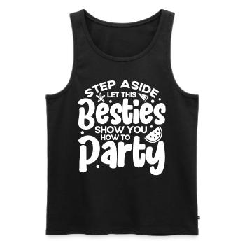Besties Trip Urlaubsreise Urlaub Geschenk - Männer Premium Bio Tank Top - Schwarz - Vorne - Michal (187cm)