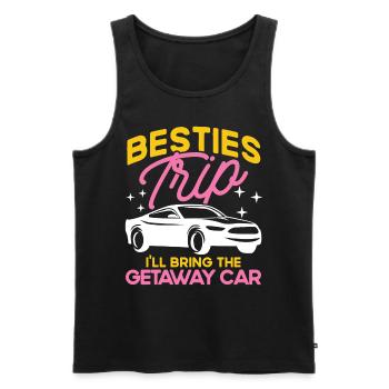 Besties Trip Urlaubsreise Urlaub Geschenk - Männer Premium Bio Tank Top - Schwarz - Vorne - Michal (187cm)