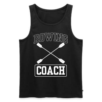 Rowing Trainer Rowing Boat Rowing Rowing Rowing Rowing - Men's Premium Organic Tank Top - black - Front - AI Model Male 178 light (178cm)