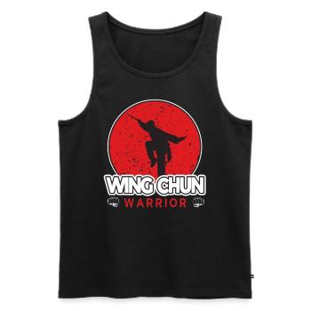 Wing Chun Warrior Trainer Martial Arts Martial Arts - Men's Premium Organic Tank Top - black - Front - AI Model Male 178 light (178cm)