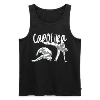 Capoeira Martial Arts Training Hobby Brazilian - Men's Premium Organic Tank Top - black - Front - AI Model Male 178 light (178cm)