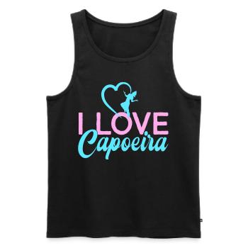 J’adore Capoeira Hobby Arts Martiaux Brésiliens - Débardeur bio Premium Homme - noir - Devant - Michal (187cm)