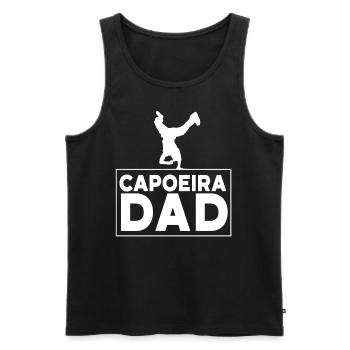 Capoeira Père Hobby Arts Martiaux Brésilien - Débardeur bio Premium Homme - noir - Devant - Michal (187cm)