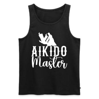 Aikido Maître Combattant Arts Martiaux Arts Martiaux Arts Martiaux - Débardeur bio Premium Homme - noir - Devant - Michal (187cm)