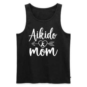Aïkido Mère Arts Martiaux Combattant Arts Martiaux Arts Martiaux - Débardeur bio Premium Homme - noir - Devant - Michal (187cm)