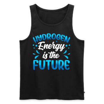 Energy from hydrogen is the future Hydrogen - Men's Premium Organic Tank Top - black - Front - AI Model Male 178 light (178cm)