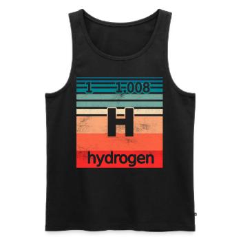 Hydrogen Hydrogen Element Energy - Men's Premium Organic Tank Top - black - Front - AI Model Male 178 light (178cm)