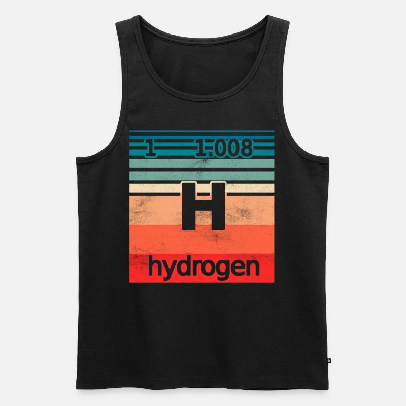 Hydrogène Hydrogène Élément Energie - Débardeur bio Premium Homme - noir