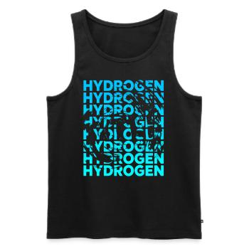 Wasserstoff Hydrogen Energie Element - Männer Premium Bio Tank Top - Schwarz - Vorne - AI Model Male 178 light (178cm)