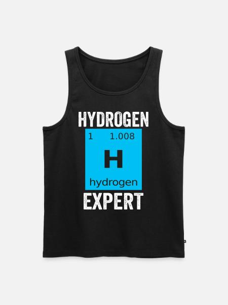 Hydrogène Expert Élément Energie Hydrogène - Débardeur bio Premium Homme - noir