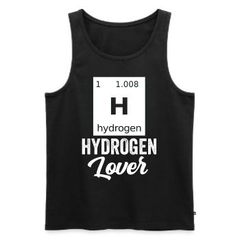 Hydrogen Lover Element Hydrogen Energy - Men's Premium Organic Tank Top - black - Front - AI Model Male 178 light (178cm)