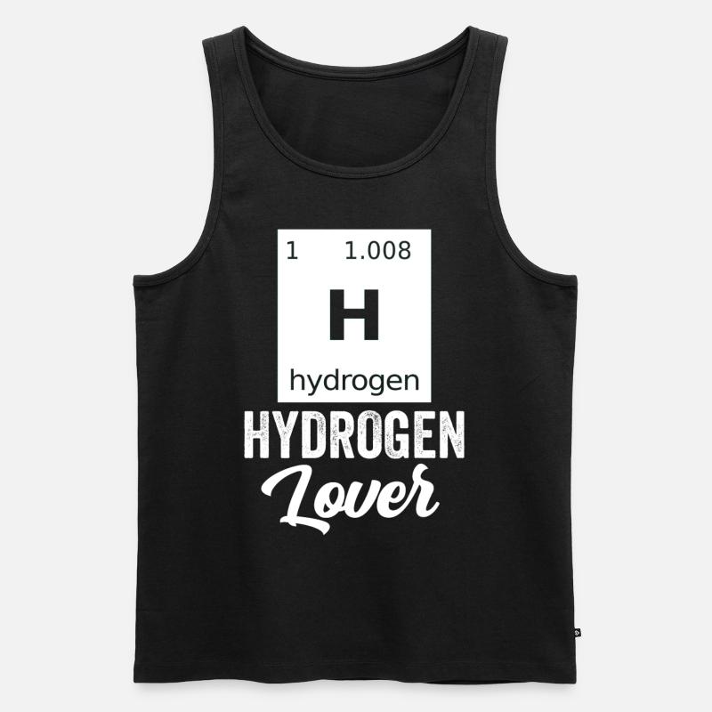 Brint elsker element brint energi - Herre Premium økologisk tanktop - sort