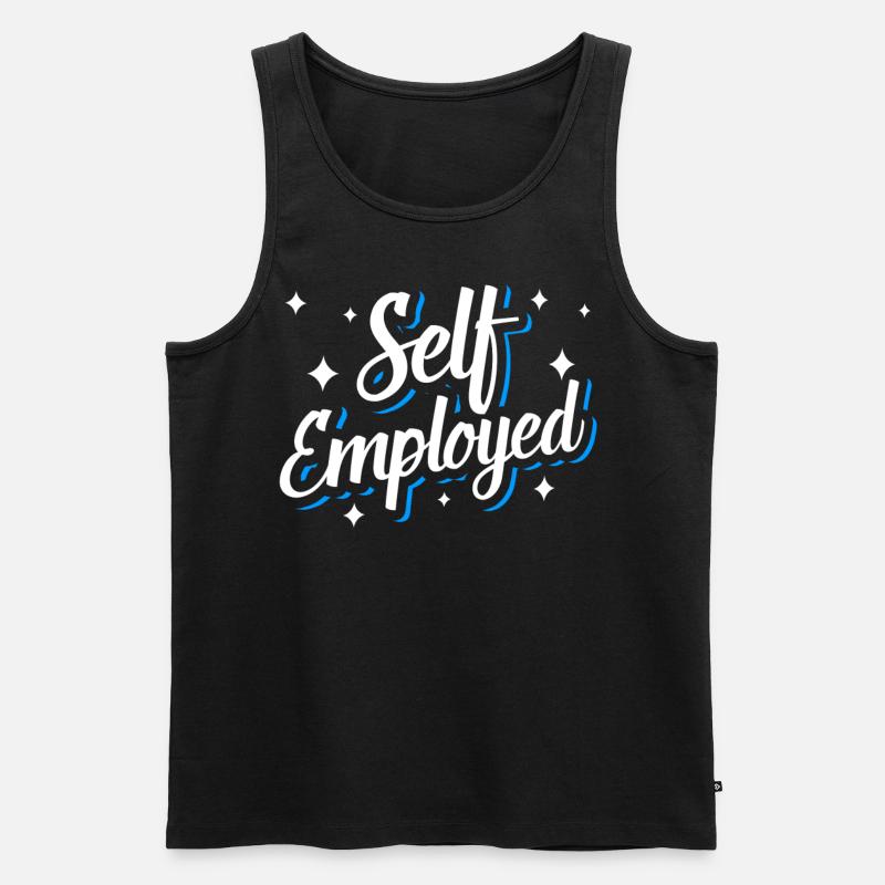 Selbstständig Freelancer Freiberufler - Männer Premium Bio Tank Top - Schwarz