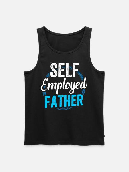 Self-employed father Freelancer Self-employed - Men's Premium Organic Tank Top - black