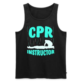 Erste Hilfe Kurs Leiter Lehrer Sofortmaßnahmen - Männer Premium Bio Tank Top - Schwarz - Vorne - AI Model Male 178 light (178cm)