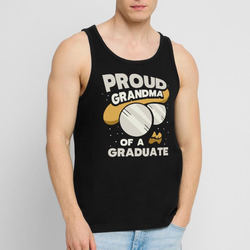 Stolze Großmutter Eines Absolventen Absolvent Männer Premium Bio Tank Top