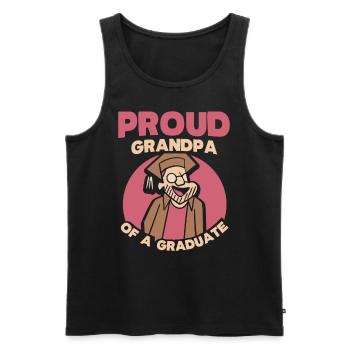 Stolzer Großvater Eines Absolventen Absolvent - Männer Premium Bio Tank Top - Schwarz - Vorne - AI Model Male 178 light (178cm)