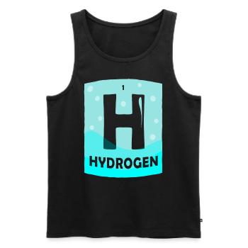 Hydrogen Energy Hydrogen Element - Men's Premium Organic Tank Top - black - Front - AI Model Male 178 light (178cm)