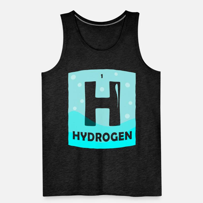 Hydrogène Énergie Hydrogène Élément Débardeur bio Premium Homme