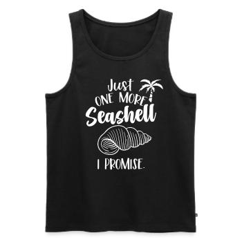 Nur Noch Eine Muschel Ich Verspreche Es Muscheln - Männer Premium Bio Tank Top - Schwarz - Vorne - Michal (187cm)