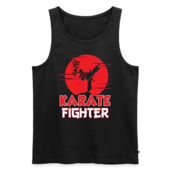 Karate Fighter Sayings Martial Arts Martial Arts - Men's Premium Organic Tank Top - black - Front - Michal (187cm)